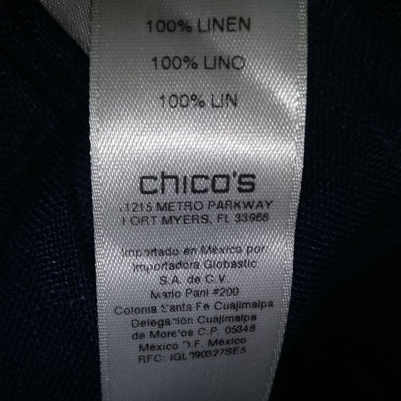 Navy Blue Linen Shorts 100% LINEN Pull On Elastic Waist, High Rise with Pockets - Picture 8 of 10